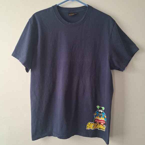 T Shirt Italian Sicilian Super Hero Siculamente Siculamen Size L Large - Picture 2 of 8